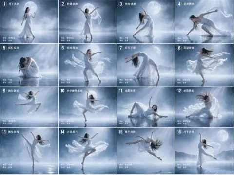 Moonlight Fog Ethereal Modern Dance 16 Palace Storyboard Storyboard