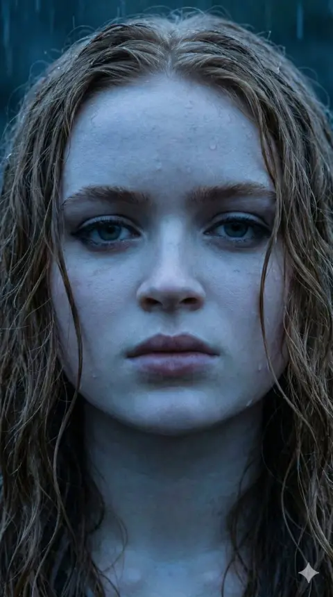 Movie-level Anya’s wet hair macro close-up