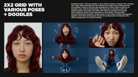 Multi-angle portraits under the trendy street style fisheye lens