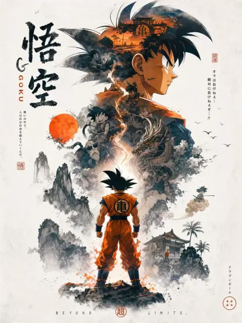 Naruto-themed poster design