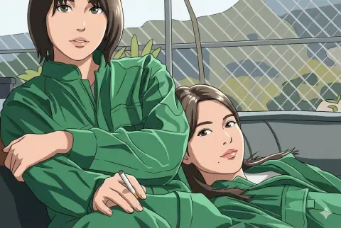 Neon Passion: 1980s City Pop Japanese Drama Illustrations