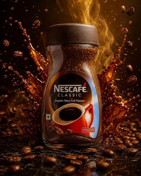Nestlé and Rage coffee luxury commercial photography tips
