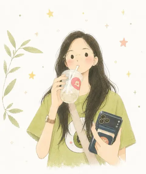 Nordic minimalist style hand-painted children's picture book illustrations
