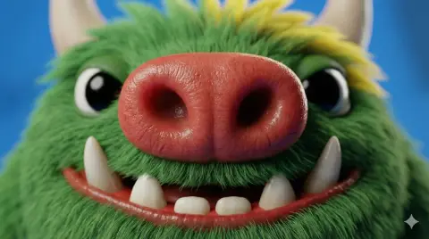 Nose macro photography close-up