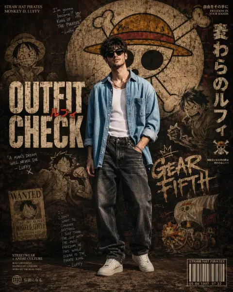 One Piece anime trendy street poster movie touching portrait