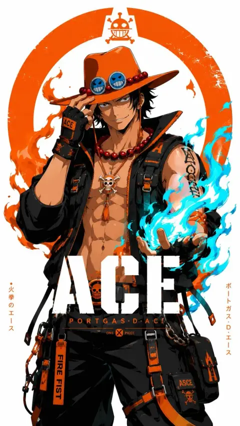 One Piece style future trend cyberpunk anime poster
