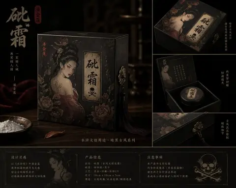 Pan Jinlian arsenic antique dark packaging box design