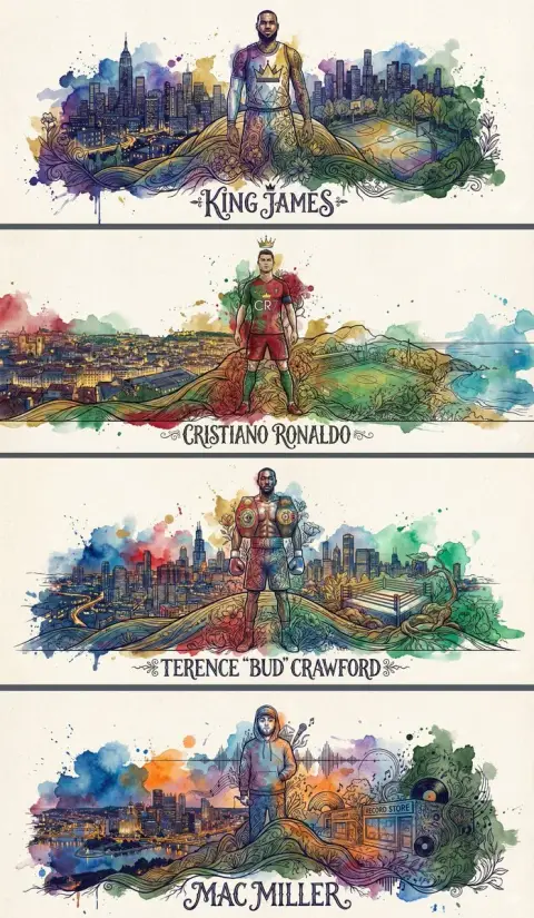 Personalized main vision drawn with extremely complex line drawings