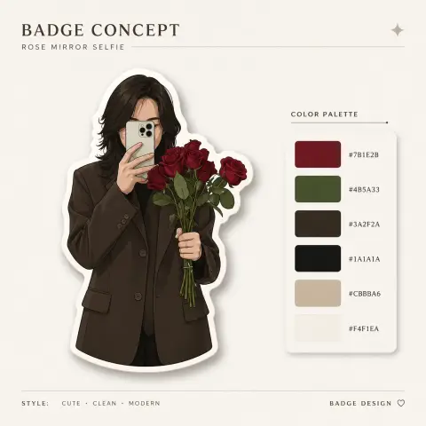 Photo to simple badge design tips