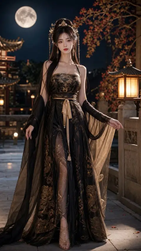 Photos of 18-year-old beauty in Tang Dynasty Hanfu