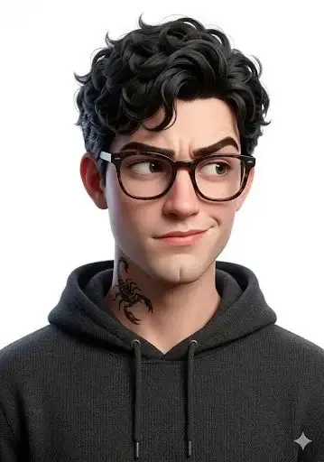 Pixar style 3D portraits of cool boys and girls