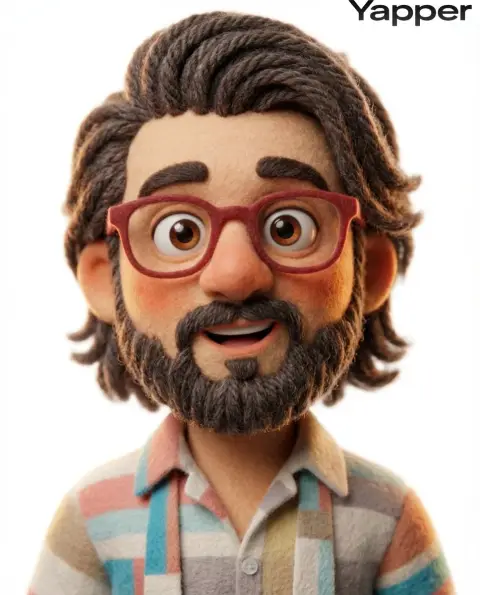 Pixar-style felt stop-motion characters