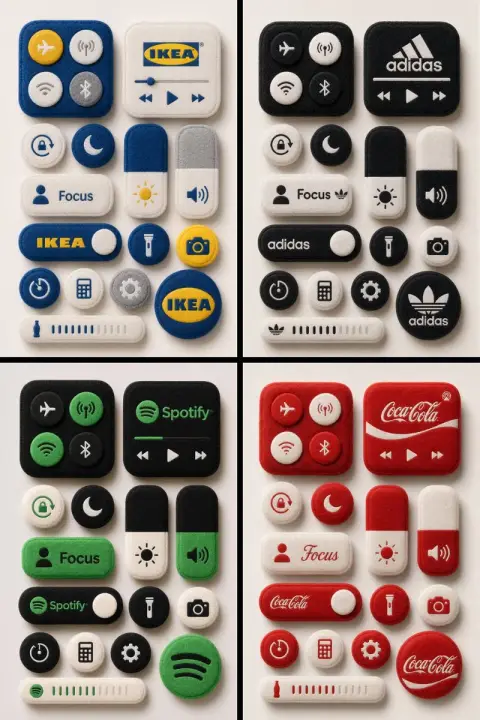 Plush felt system control buttons