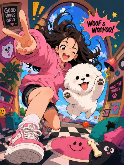 Popular anime style main creative pictures