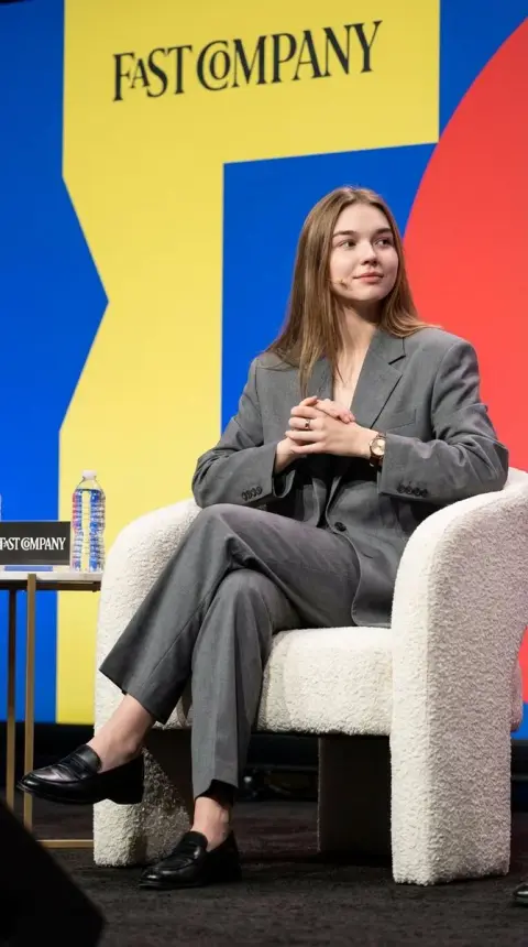 Portraits of intellectual and elegant women at the Fast Company summit