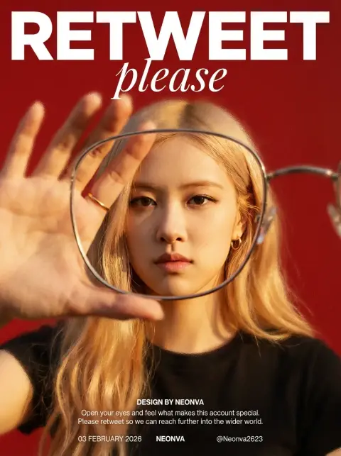 Pure red background frame perspective blonde poster