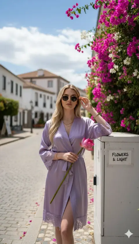 Purple romance blossoms on European streets