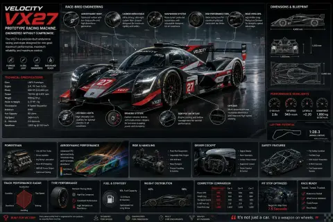 Racing Engineering Technical Manual Infographic Design
