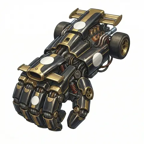Racing-reconstructed mechanical giant hand armor