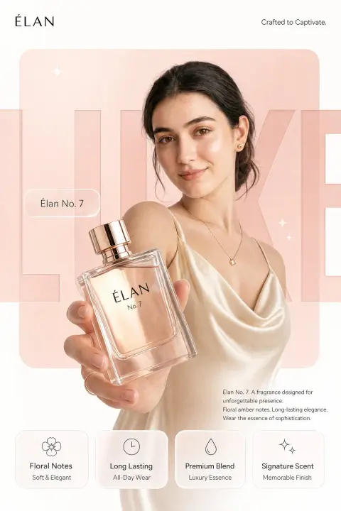 Realistic advanced brand promotion poster generation instructions