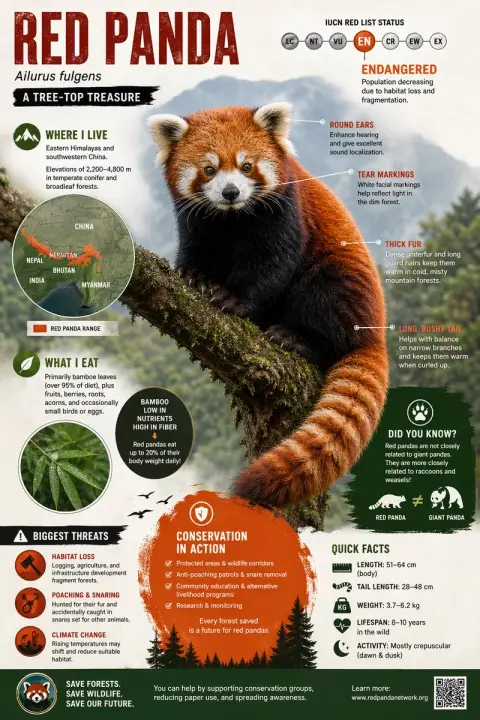 Realistic visual illustration of endangered animals