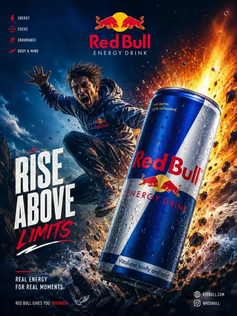 Red Bull Luxury Poster Design Tips