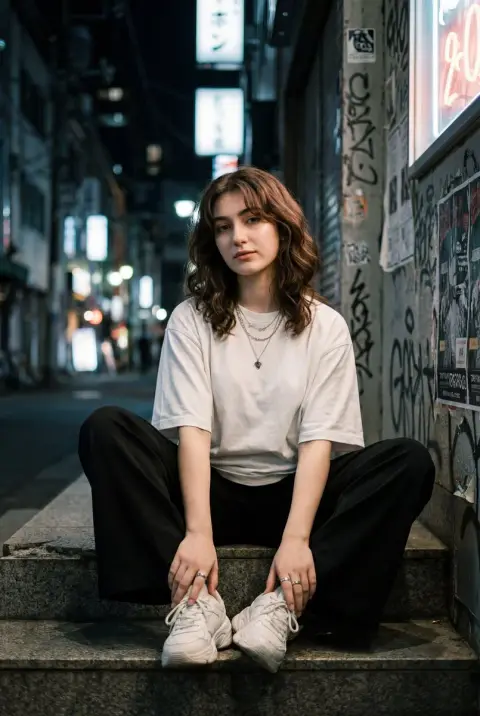 Relaxing street photography in dark alleys