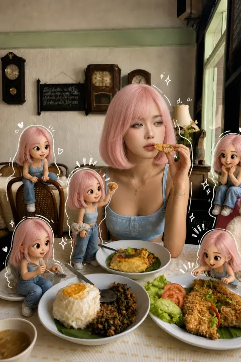 Remix from @Eve_iibu Eat with mini me