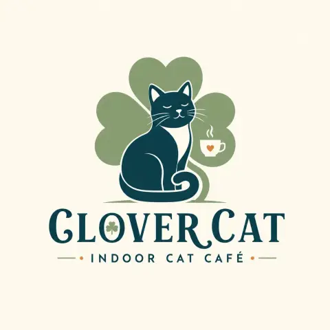 Retro animal icon text combination logo design