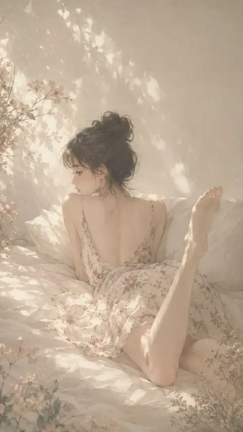 Retro soft focus Japanese semi-realistic illustration style