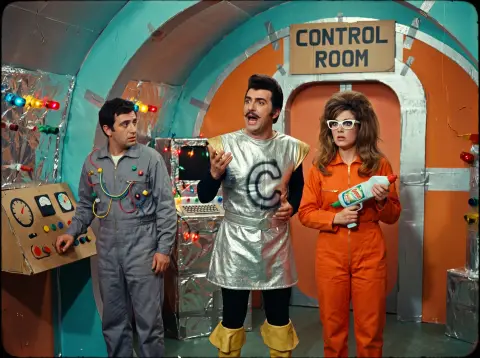Scene from a fake vintage science fiction movie