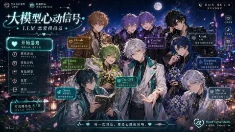 Screenshots of various big models turning into lovers games