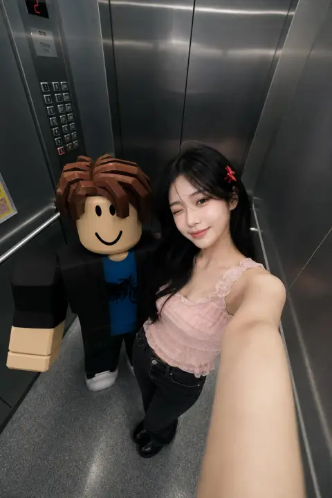selfie with roblox