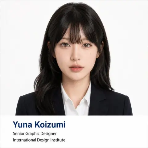 Senior business ID photo avatar poster design