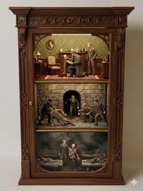 Sherlock Holmes 3D miniature model