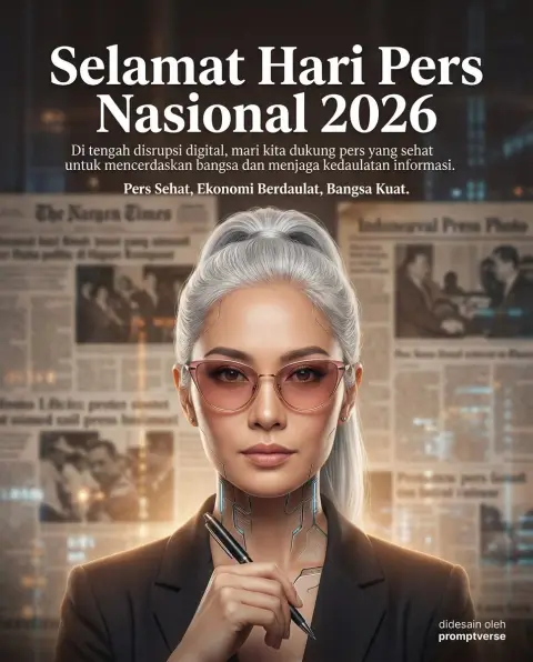Silver-haired female cyber reporter official poster