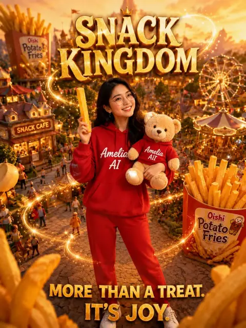Snack Kingdom Fantasy Advertising Poster
