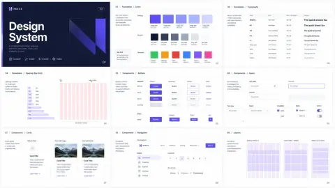 Standardized color and layout design system