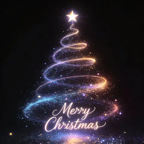 Starlight Christmas Spiral