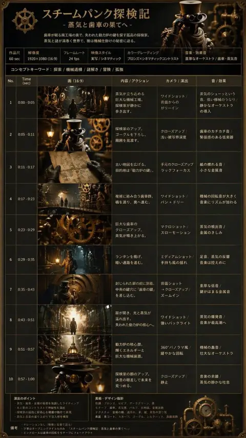 Steampunk adventure scoreboard map