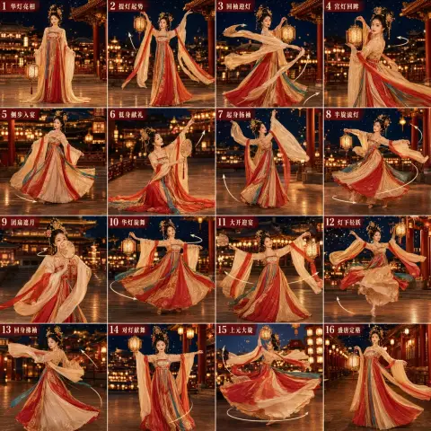Storyboard of the Sixteenth Palace Dance of the Shangyuan Lantern Festival in the Tang Dynasty