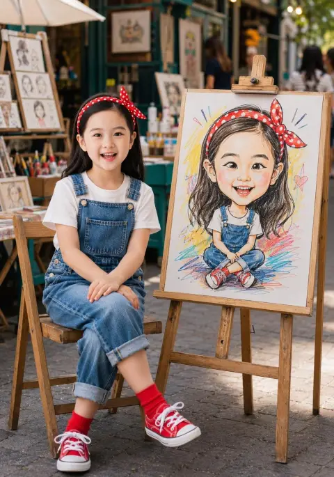 Street art style portraits and fun exaggerated caricatures