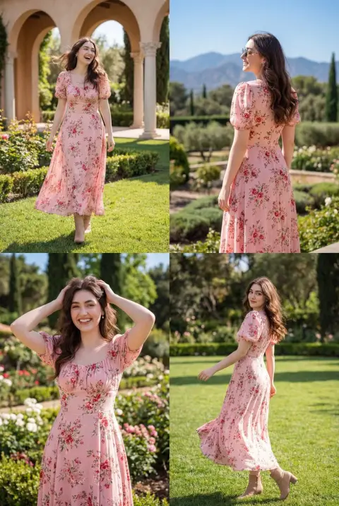 Stroll through the pink romance of a Mediterranean estate