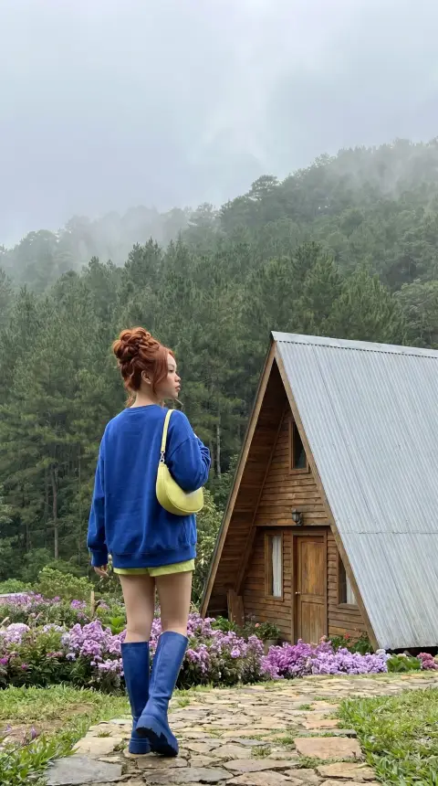 Structured Braids, Moody Pines [Cobalt Blue + Lime]