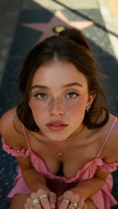 Stunning portraits taken during the golden moment on the Walk of Fame