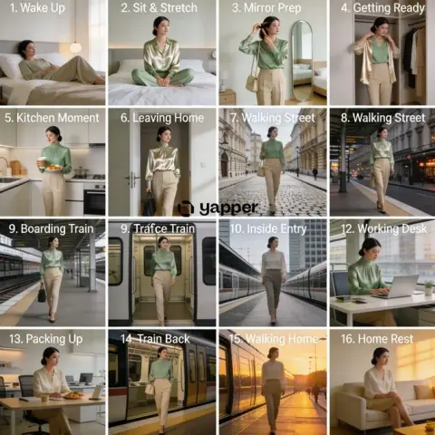 Style-specific 16-frame storyboard requirements