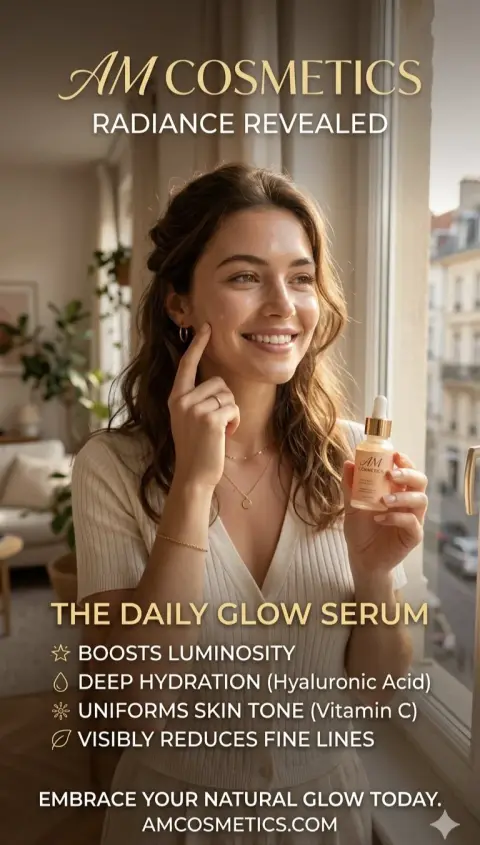 Sunshine Apartment natural beauty skin care brand promotional poster