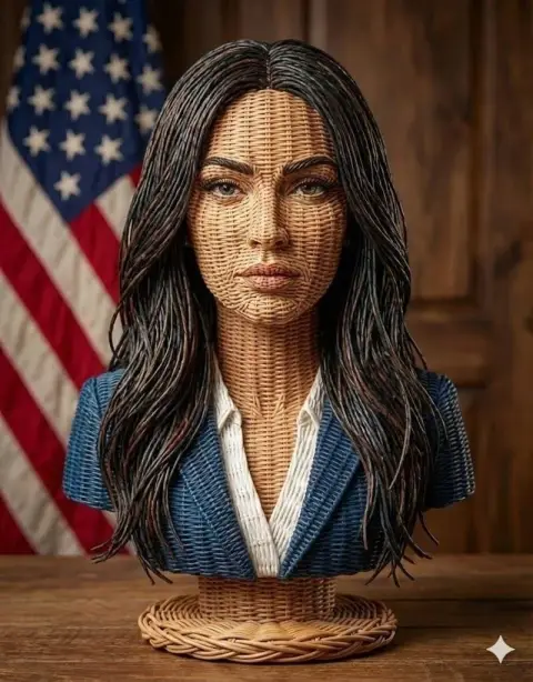 Super realistic rattan exaggerated doll ornaments