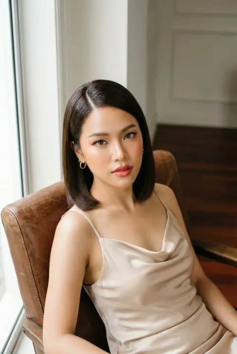 Taixing red carpet style retro leather chair blockbuster