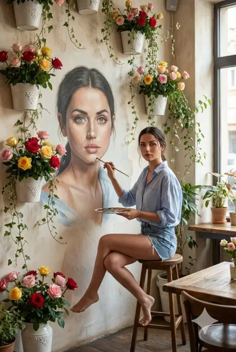 The cafe girl who writes about herself